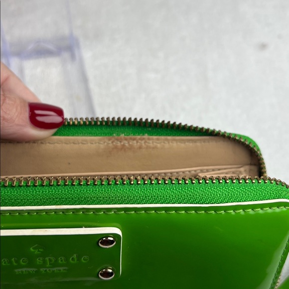 Kate Spade Green Patent Leather Wallet - Picture 6 of 9